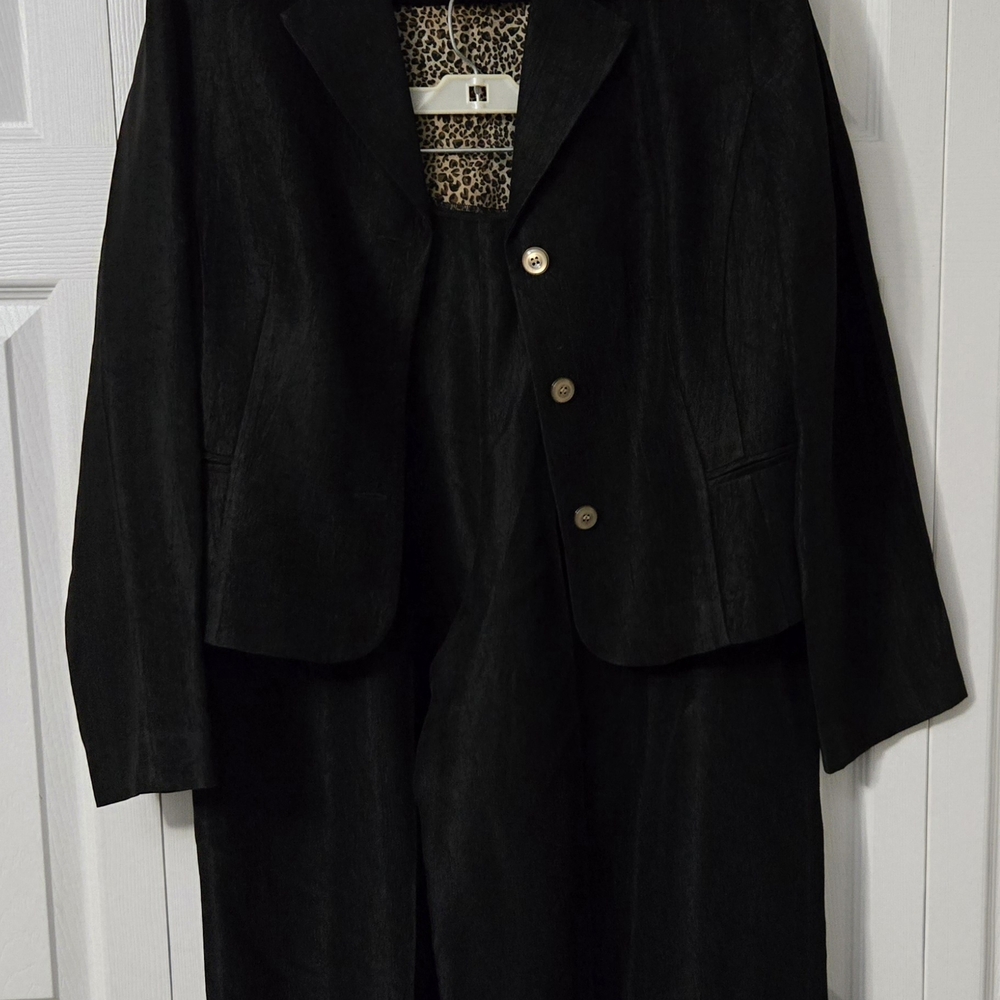 Black Blazer and Pants Set